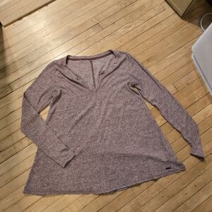 Y2K Vintage Hollister Women's Long Sleeve Knit Top - Maroon